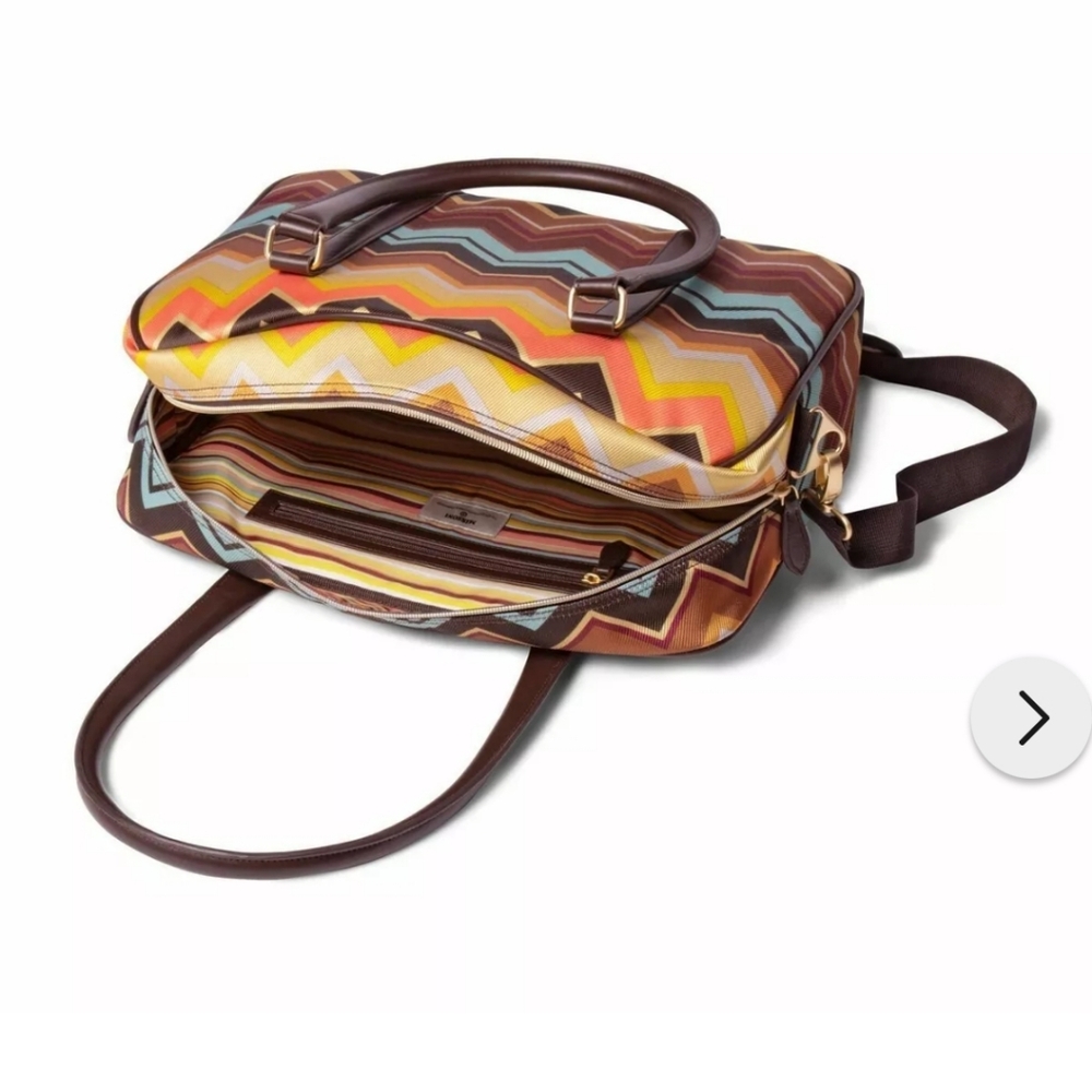NWT Authentic MISSONI For Target Zig Zag Travel Messenger Shoulder Bag - Picture 2 of 10